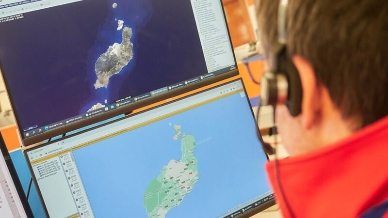 Dos jóvenes heridos al salirse de la vía en Tías, Lanzarote