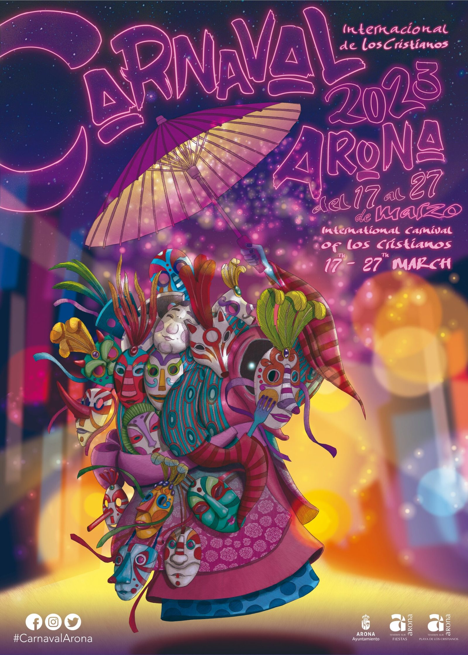 El Ayuntamiento de Arona ha anunciado que los grandes actos del Carnaval de Los Cristianos se llevarán a cabo en el futuro Arona Arena, manteniendo así los eventos tradicionales. Según el gobierno municipal, Los Cristianos necesita un gran espacio público para celebrar eventos sin tener que cerrar calles ni buscar lugares alternativos de estacionamiento, como sucede cada año con el Carnaval Internacional. La organización de este evento se encuentra actualmente en pleno auge.