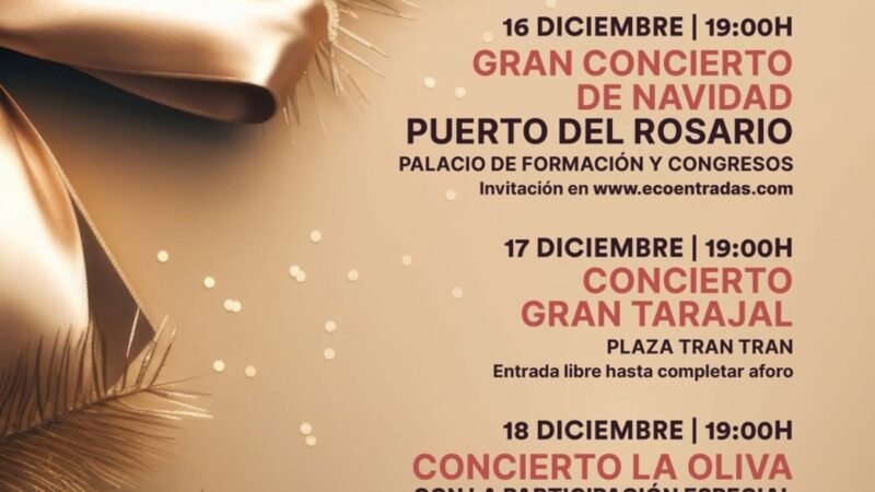 La Escuela Insular de Música de Fuerteventura ofrece tres conciertos de Navidad.