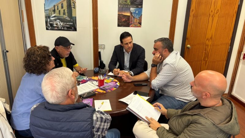 Reunión de trabajo entre la Comisión Permanente del Foro Económico y Social de La Laguna y el concejal de San Cristóbal de La Laguna