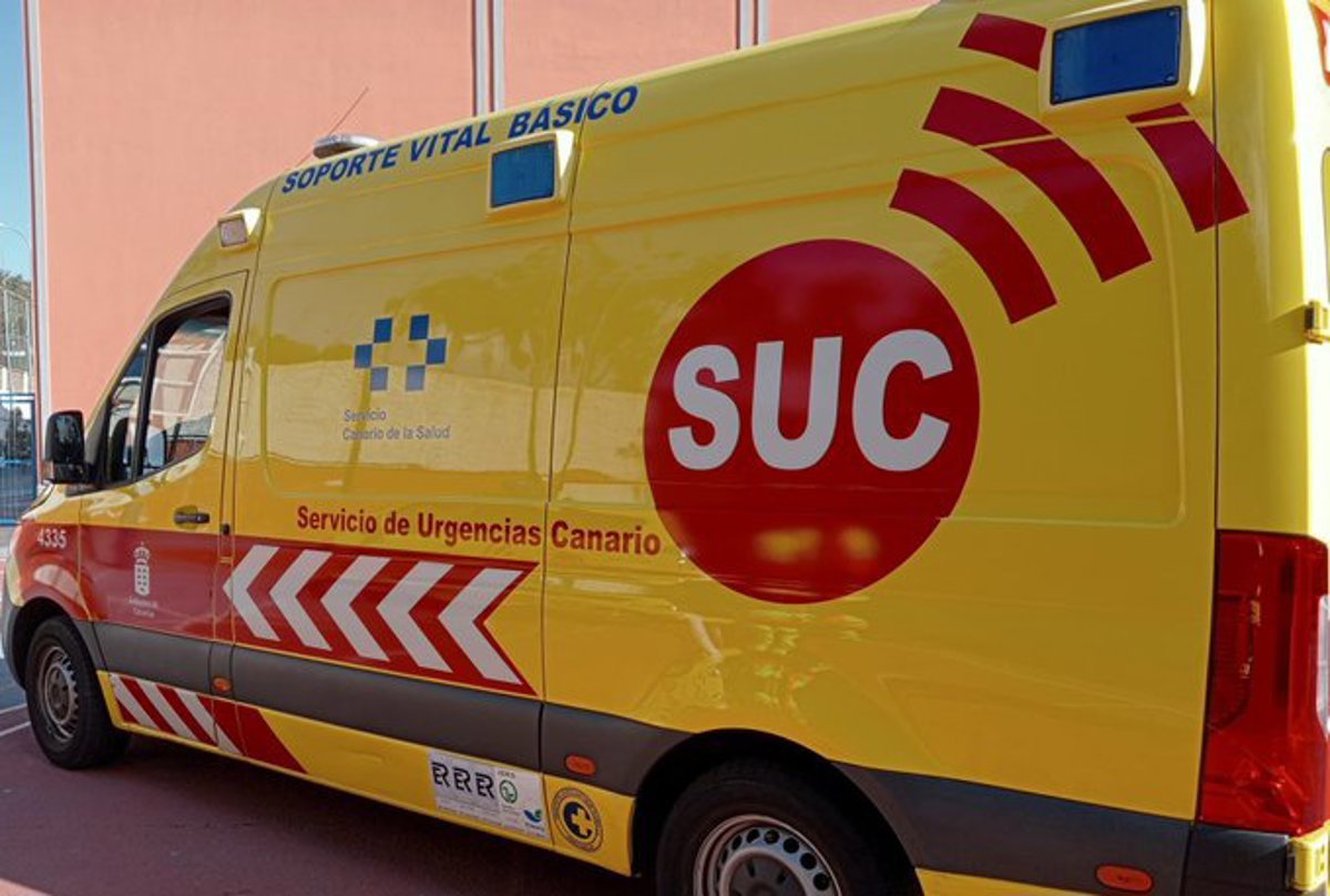 Conductor de furgoneta herido tras volcar en Tinajo (Lanzarote)