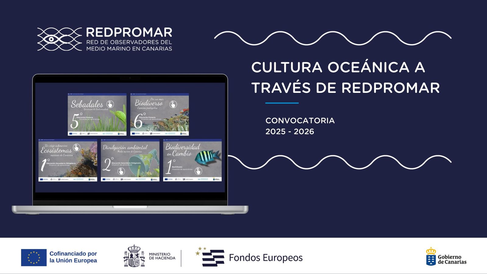 Convocatoria para proyecto ‘Cultura oceánica a través de la RedPROMAR’ en Canarias.