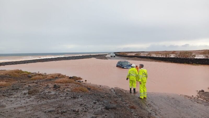 El PEIN sigue activado en Fuerteventura por la borrasca Emilia