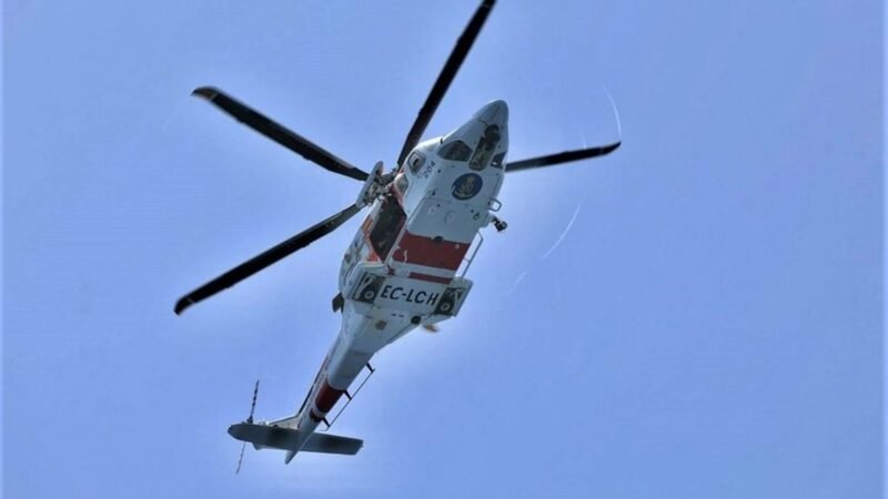 Evacuado turista de 75 años en helicóptero desde crucero en La Gomera