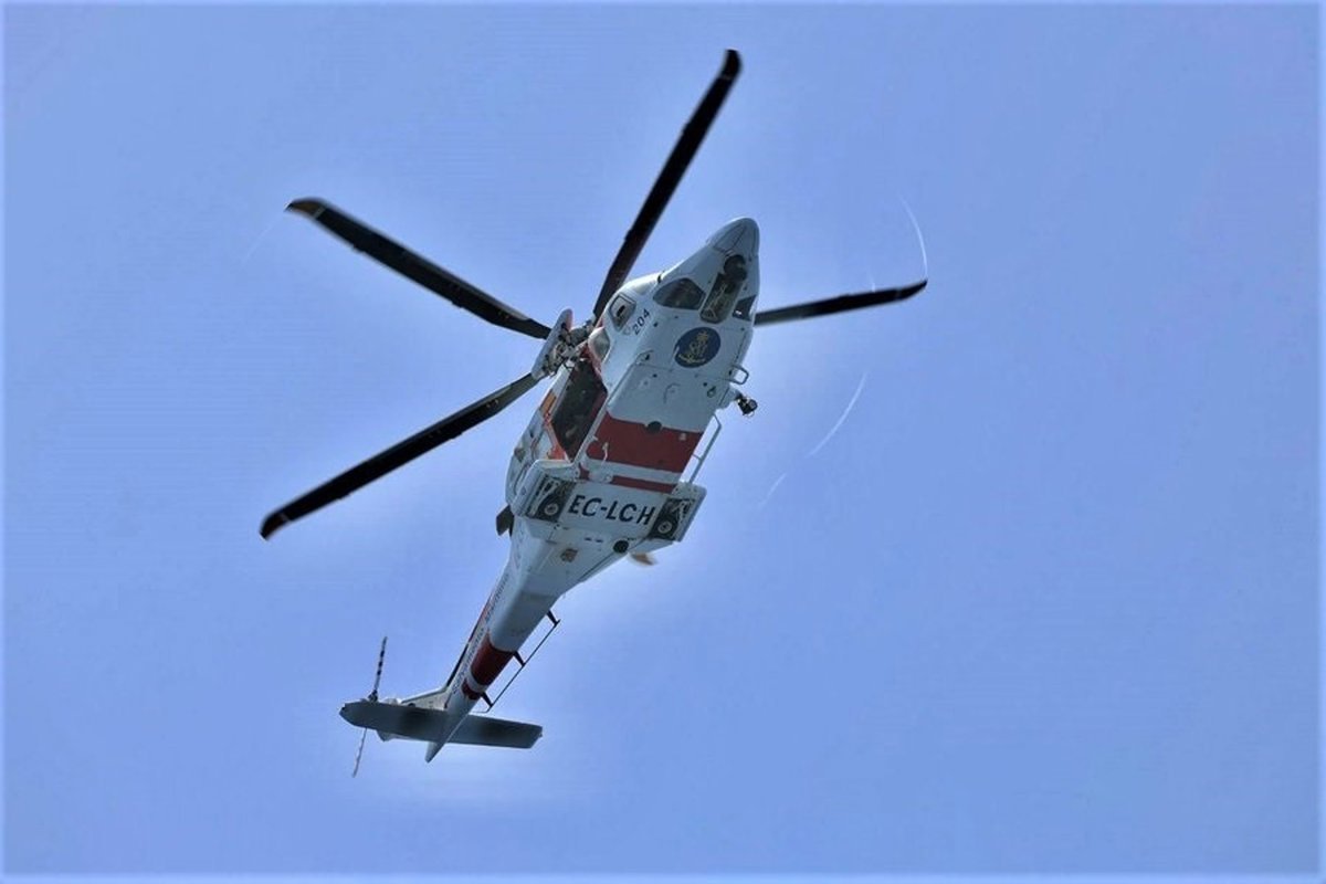 Evacuado turista de 75 años en helicóptero desde crucero en La Gomera