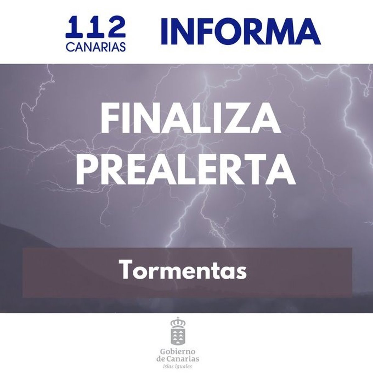 Finalización de prealerta por tormentas y lluvias en Lanzarote y Fuerteventura