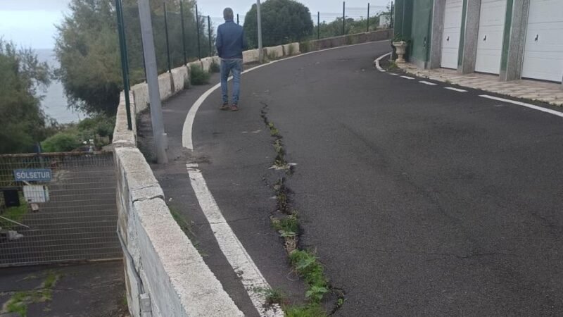 Reparación urgente de muro en Tejina por riesgo de colapso