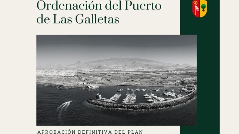 Aprobación definitiva del Plan Especial de Ordenación del Puerto de Las Galletas.
