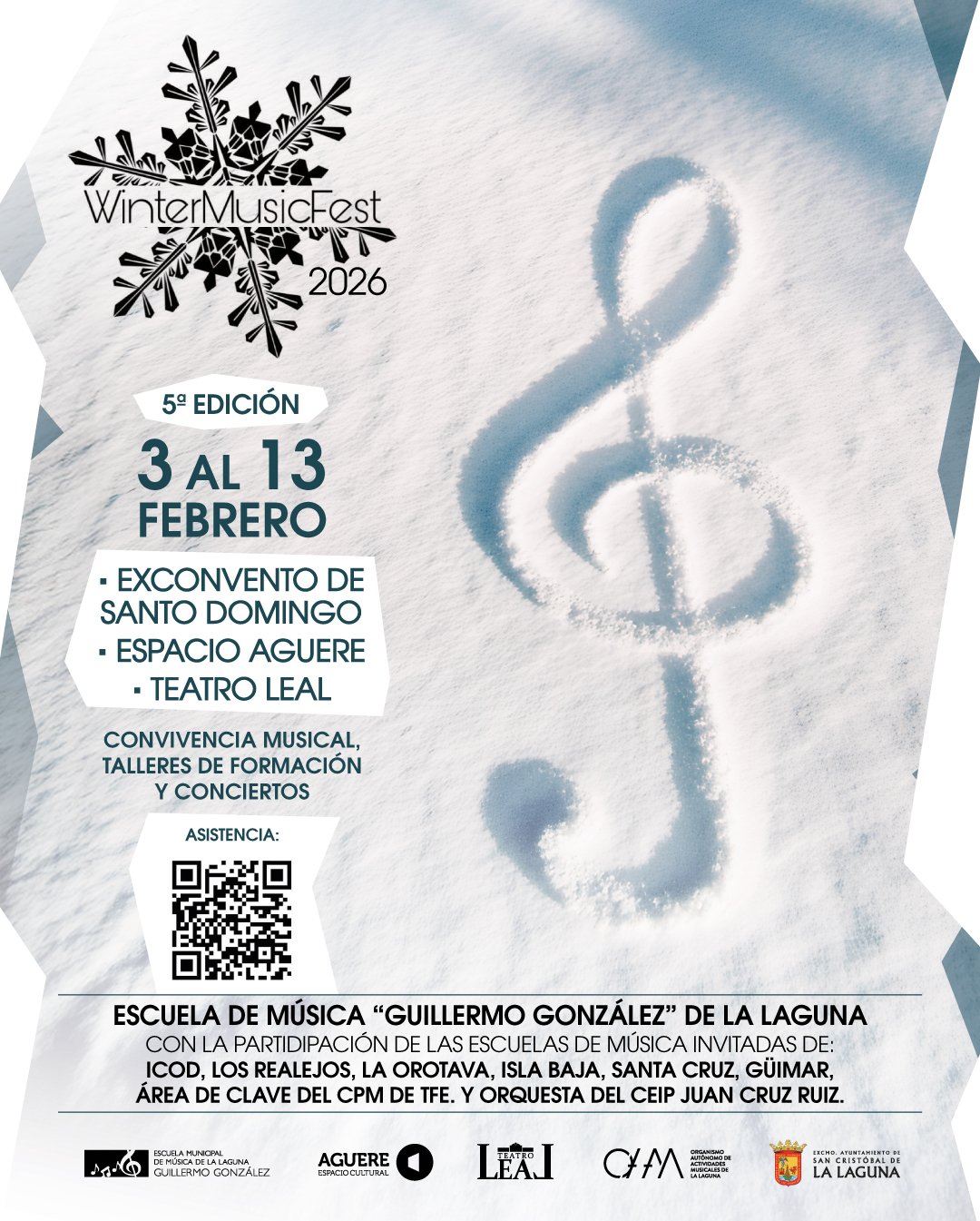 Celebración del quinto Winter Music Fest en La Laguna