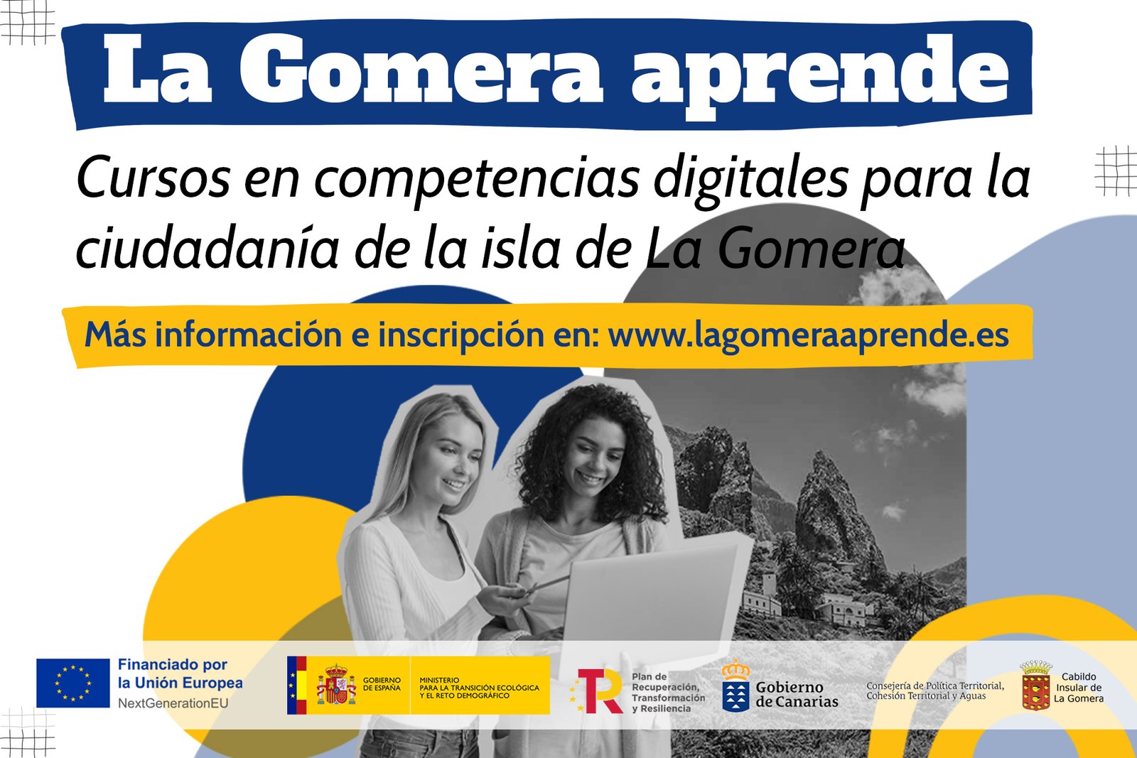 Itinerario de cursos gratuitos en competencias digitales ofrecido por el Cabildo.