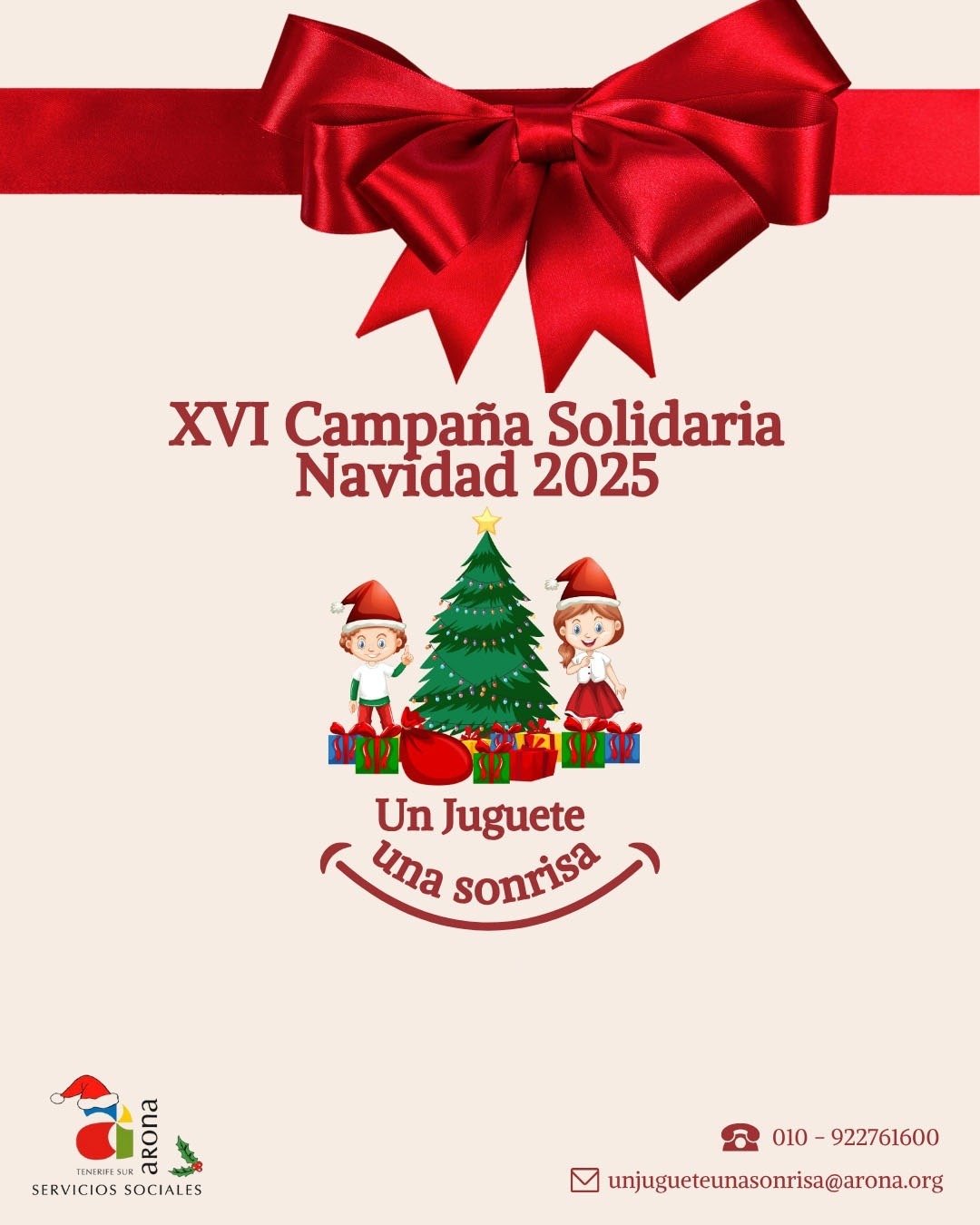 La campaña solidaria ‘Un Juguete, Una Sonrisa’ beneficia a casi 200 niños en Arona

El Ayuntamiento de Arona, a través del Patronato de Servicios Sociales, llevó a cabo la campaña ‘Un Juguete, Una Sonrisa’, la cual permitió que alrededor de 200 niños y niñas de entre 2 y 15 años recibieran regalos durante las festividades navideñas y del Día de Reyes en el municipio.

Esta iniciativa solidaria logró llegar a menores residentes en todos los núcleos de Arona, desde zonas costeras como Los Cristianos y Playa de Las Américas hasta barrios del interior como Arona Casco, La Camella, Valle San Lorenzo, El Fraile o Cabo Blanco.

Mediante el sistema de tarjetas regalo, las familias pudieron adquirir juguetes adecuados a la edad y necesidades de cada niño, manteniendo su autonomía y recibiendo un acompañamiento social cercano y discreto. La colaboración de los comercios locales fue fundamental para el éxito de la campaña.

En esta edición, se logró superar las expectativas, garantizando la atención a todos los casos identificados por los Servicios Sociales municipales. La campaña ‘Un Juguete, Una Sonrisa’ se consolida como una herramienta esencial en las políticas sociales del municipio, promoviendo la protección de la infancia, la igualdad de oportunidades y el apoyo a las familias más vulnerables.
