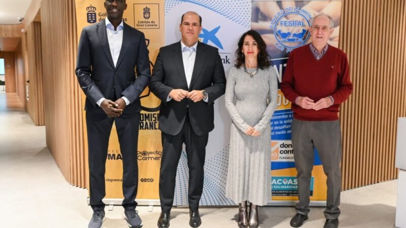 CaixaBank y CB Gran Canaria juntos en la «Fiesta Banco de Alimentos» edición trece.