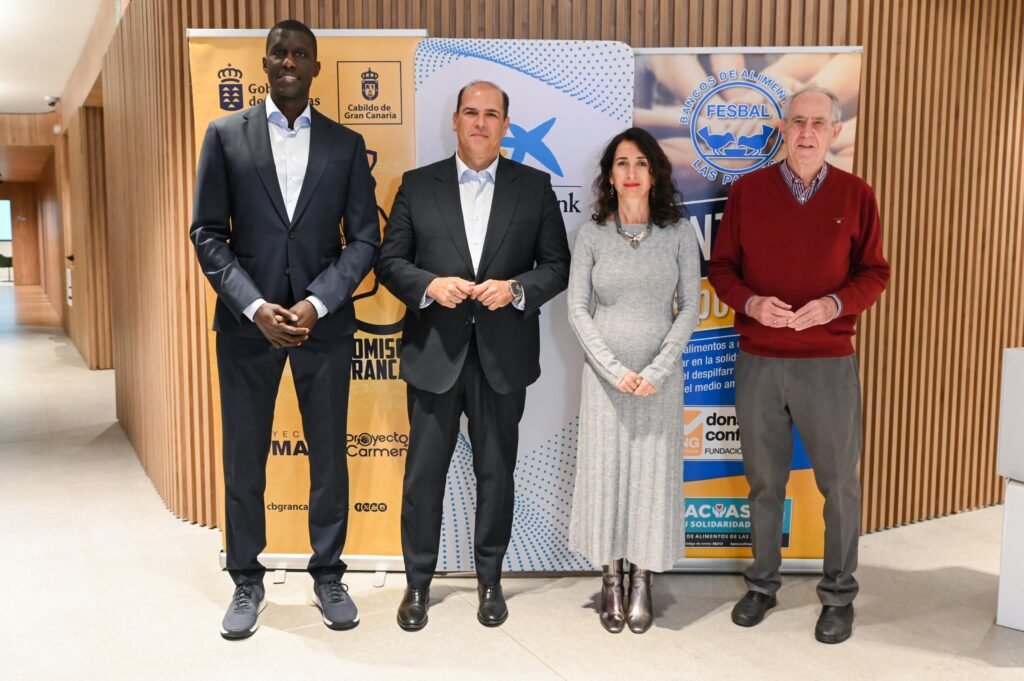 CaixaBank y CB Gran Canaria juntos en la «Fiesta Banco de Alimentos» edición trece.