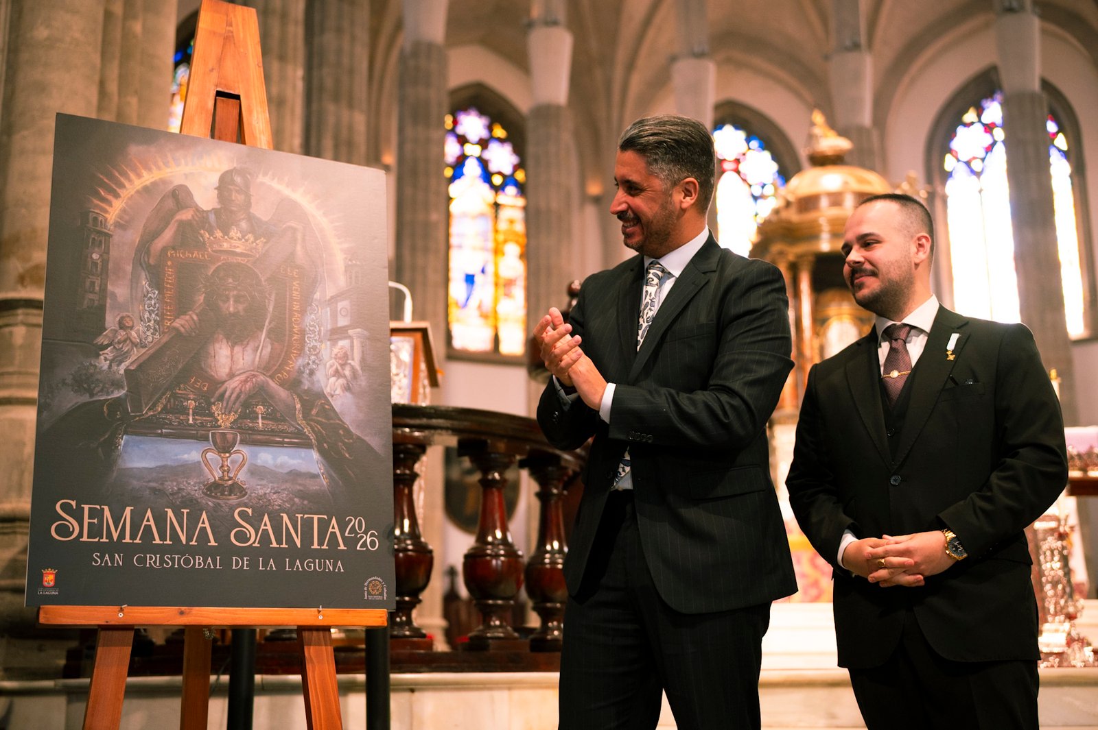 Ismael Francisco Sánchez fusiona tradición e iconografía en cartel de Semana Santa de La Laguna.