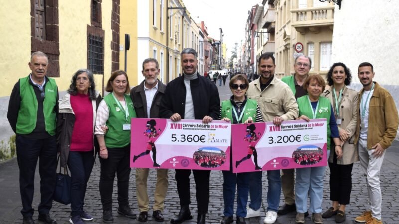 La XVIII Carrera Solidaria de la Mujer recauda 8.560 euros en La Laguna.