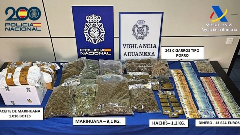 Desmantelan punto de venta de drogas en asociación cannábica de Las Palmas de Gran Canaria