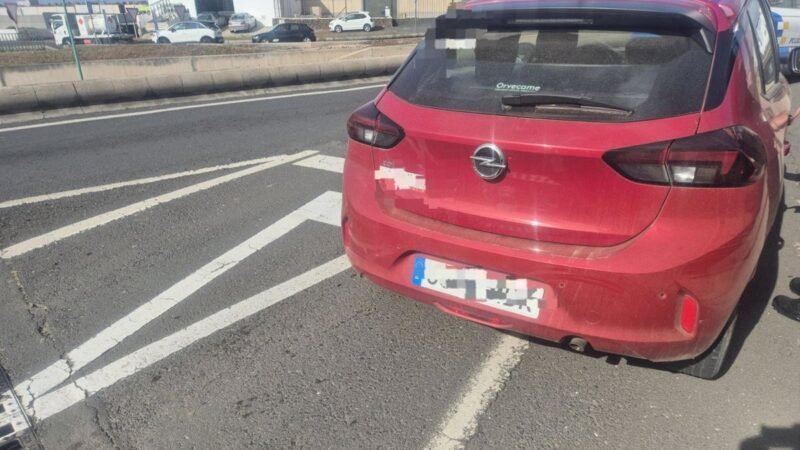 Detienen a una mujer por apropiación indebida de un coche en Arrecife (Lanzarote)