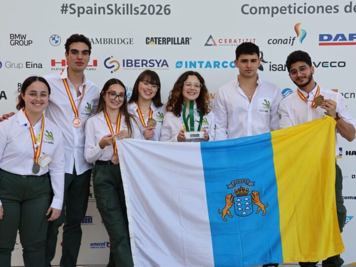 Éxito histórico de Canarias en el SpainSkills 2026: dos oros y cinco medallas en total