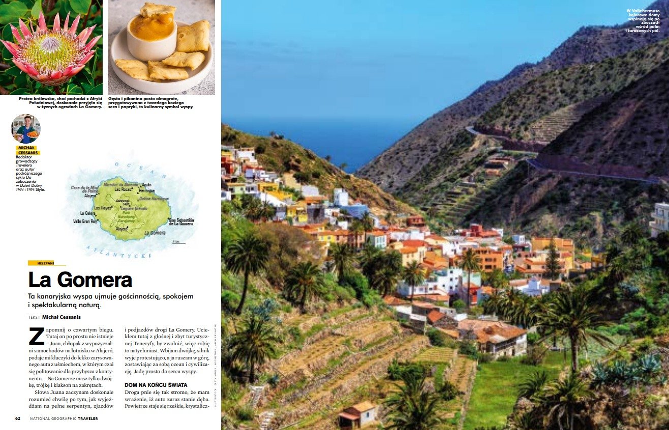 La Gomera cautiva a Polonia en National Geographic Traveler.