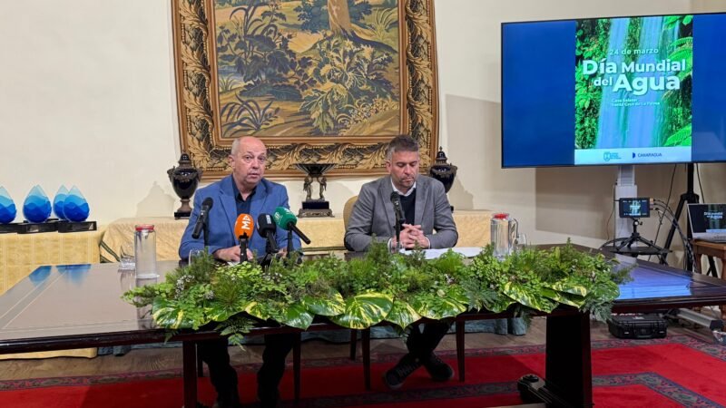 La Palma destaca como modelo de gestión hídrica en el Día Mundial del Agua.