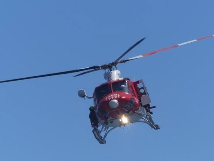 Rescate de senderista herida en Parque Nacional del Teide por helicóptero del GES