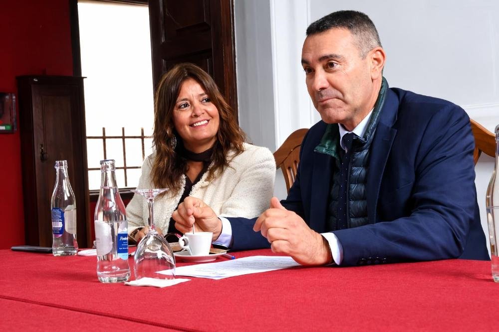 Visita institucional del presidente del Cabildo de Lanzarote a Teguise.