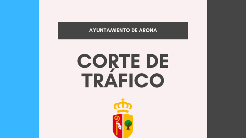 Aviso de Corte de Tráfico en Valle San Lorenzo por Pintura Vial