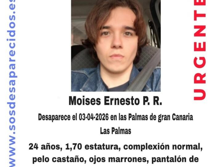 Buscan a Moisés Ernesto, un joven de 24 años desaparecido en Las Palmas de Gran Canaria