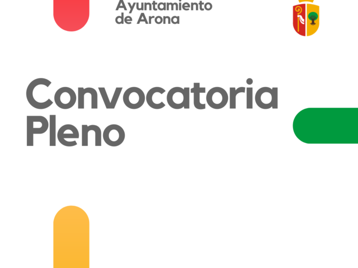 Convocatoria Ordinaria del Pleno el 28 de Octubre de 2021 a las 19:00 horas