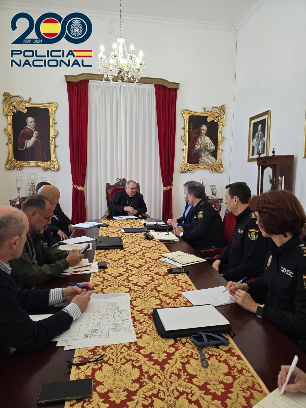 Coordinación de la seguridad para la visita del Papa a Canarias por la Policía Nacional.