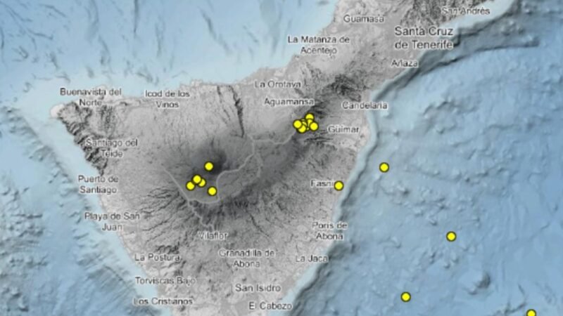 El IGN detecta actividad sísmica en Tenerife al oeste de Las Cañadas y en Izaña.