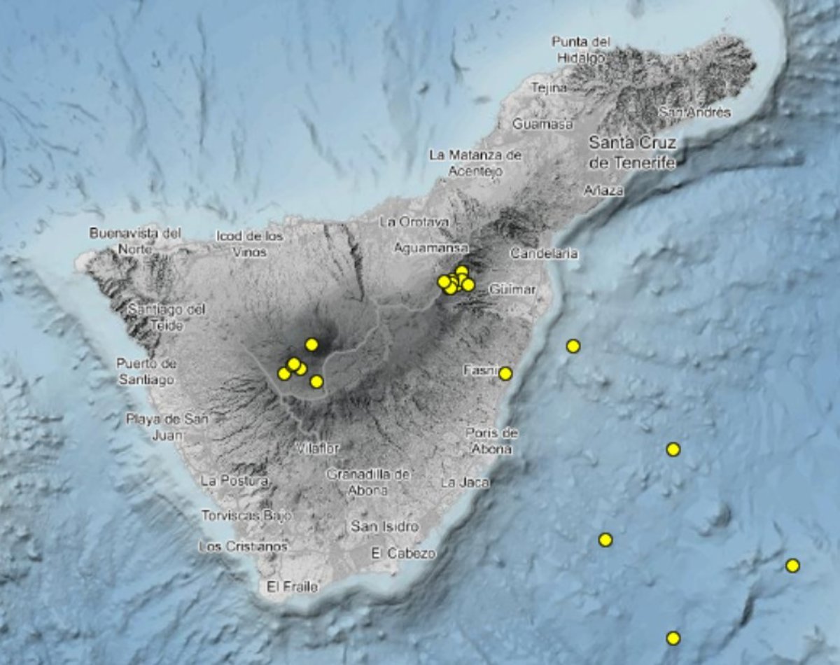 El IGN detecta actividad sísmica en Tenerife al oeste de Las Cañadas y en Izaña.