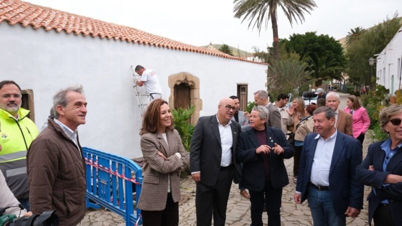 Finaliza la restauración de fachadas en Betancuria, Fuerteventura.