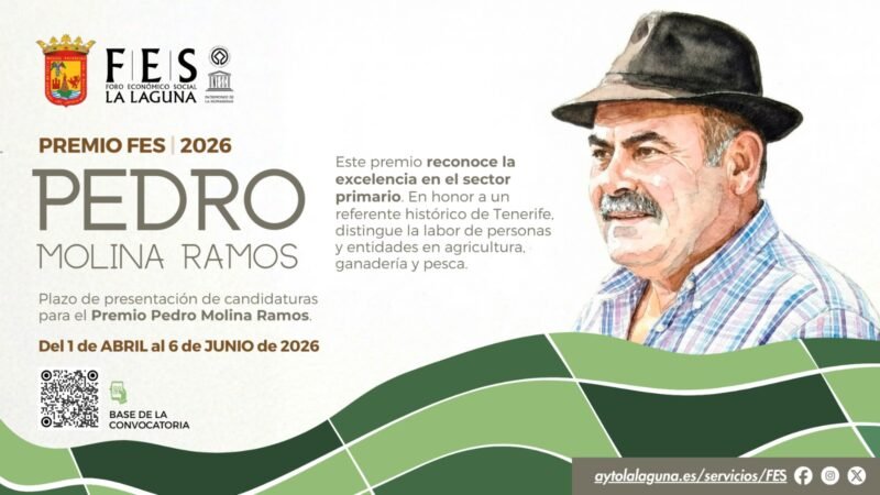 Inicia plazo para Premio Pedro Molina Ramos en La Laguna