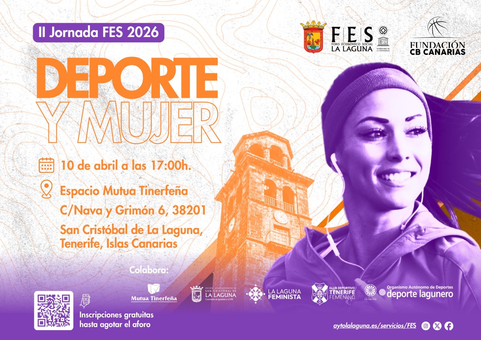 La Laguna y la Fundación C.B. Canarias dedican jornada a la relevancia de la mujer en el deporte.