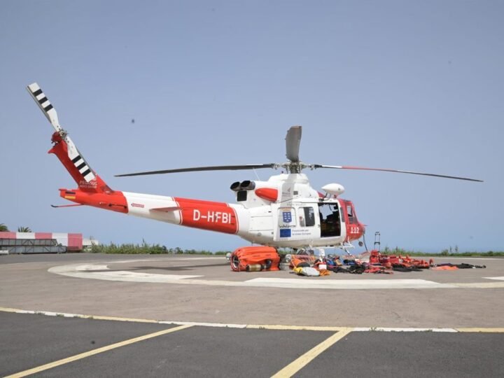 Rescatan a senderista de 51 años en helicóptero del GES tras caída en barranco de Gran Canaria
