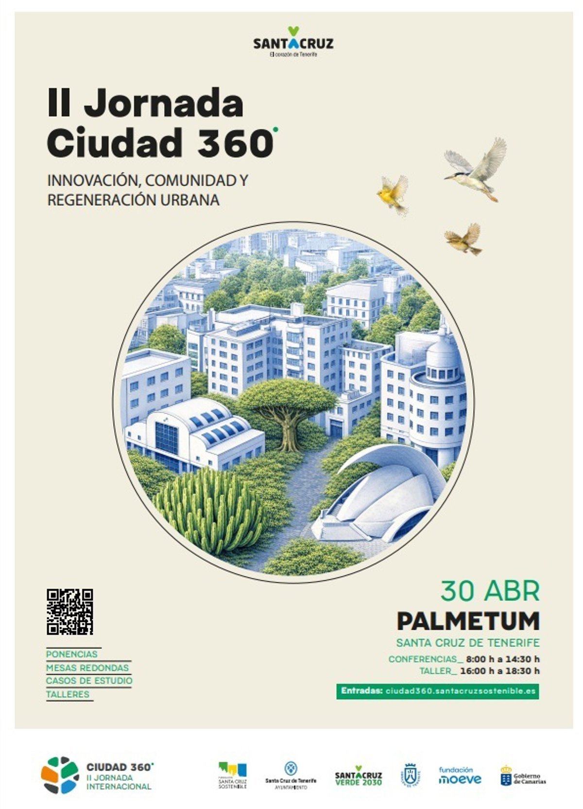 Santa Cruz de Tenerife celebra la II Jornada Ciudad 360º para debatir sobre el futuro urbano.