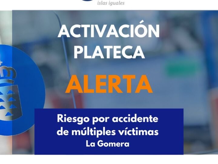 Situación de alerta por accidente de múltiples víctimas en La Gomera