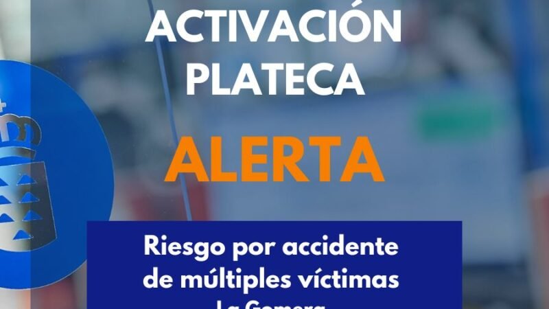 Situación de alerta por accidente de múltiples víctimas en La Gomera