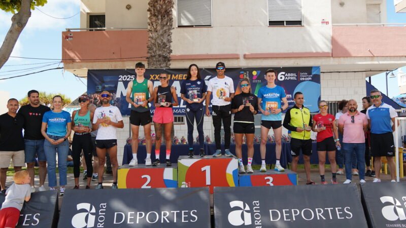 Últimas plazas disponibles para el Medio Maratón Las Galletas: ¡Inscríbete antes del 7 de abril!

Arona se prepara para la 29ª edición del Medio Maratón Las Galletas, que tendrá lugar el 12 de abril. El plazo de inscripción se cierra el 7 de abril, por lo que es importante asegurar tu participación a tiempo.

Las modalidades incluyen carreras de 21 kilómetros (medio maratón), 10,8 kilómetros y 5 kilómetros, además de las carreras infantiles que se llevarán a cabo el día anterior. La recogida de dorsales y bolsa del corredor se realizará el 10 de abril en Decathlon La Laguna y el 11 de abril en la Plaza Paulino Suances de Las Galletas durante la Feria del Corredor.

No te pierdas la oportunidad de formar parte de este evento deportivo que reúne a participantes de diferentes nacionalidades y consolida a Las Galletas como un punto de encuentro deportivo. ¡Inscríbete en www.mediomaratonlasgalletas.com y asegura tu participación!