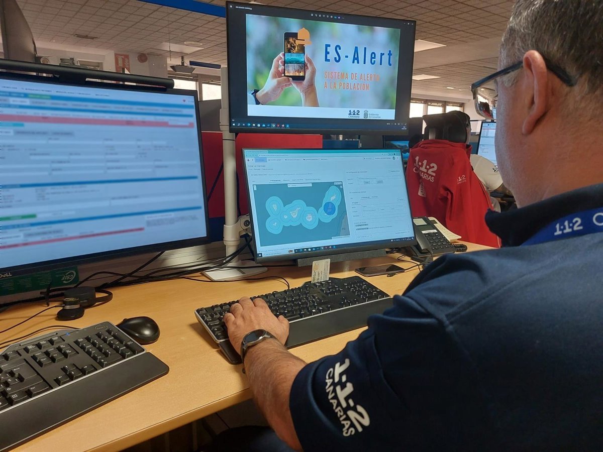 El Gobierno de Canarias realizará una prueba de aviso masivo del sistema ES-Alert en Tenerife el 15 de mayo.
