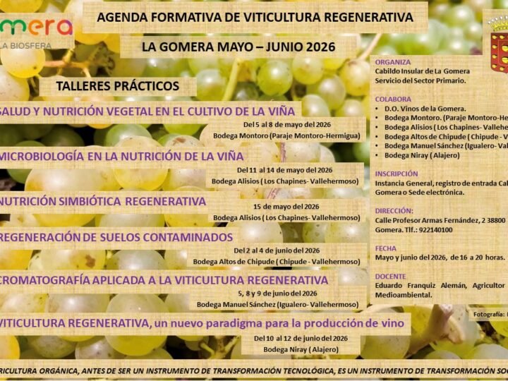 Formación en viticultura regenerativa en La Gomera