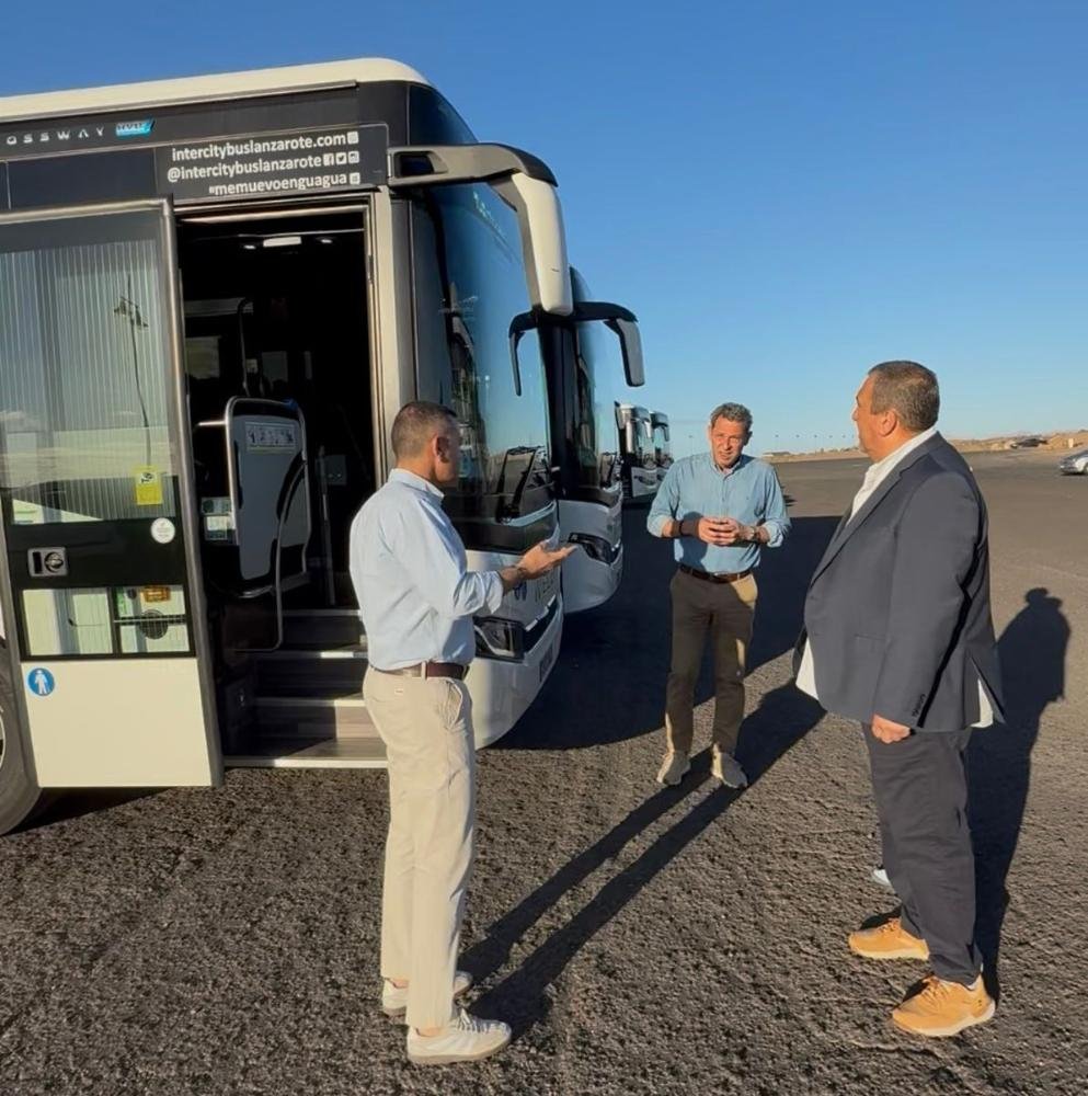 Modernización del transporte público en Lanzarote con nuevas guaguas
