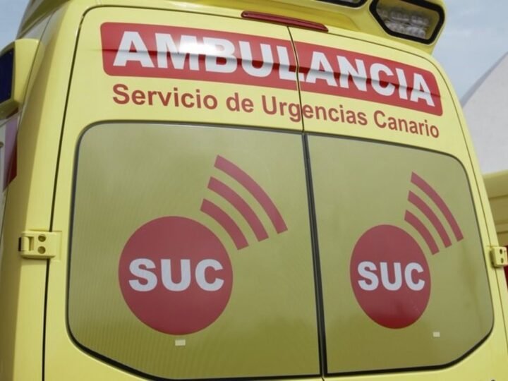 Tres heridos al caer un coche por un barranquillo en Santa Úrsula (Tenerife)